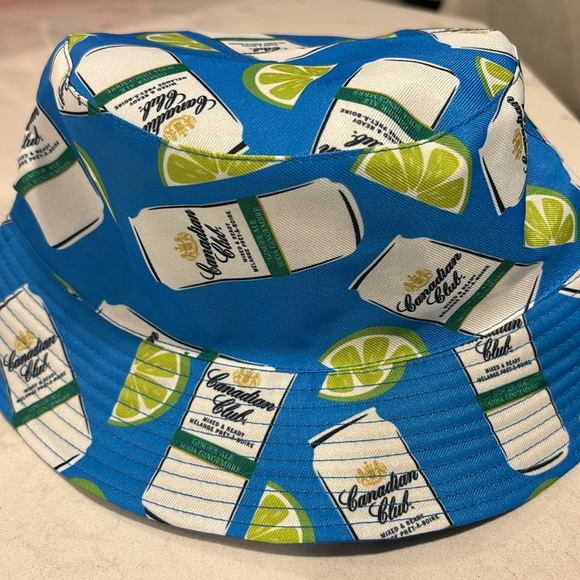 CANADIAN CLUB BUCKET HAT SUMMER BUCKET HAP Reversible - Picture 1 of 6